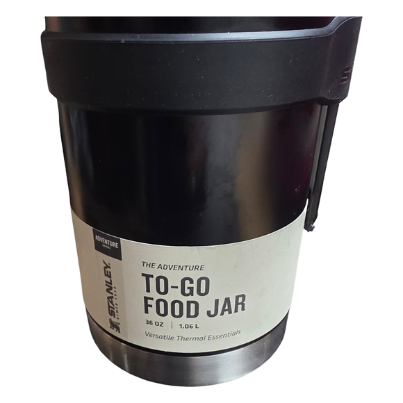 Stanley Adventure To-Go Food Jar + Spork 36oz Black NEW - Picture 6 of 7